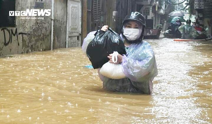 Đợt mưa lớn diện rộng sắp trút xuống miền Bắc, nguy cơ ngập lụt tái diễn ở nhiều khu vực. (Ảnh minh hoạ)