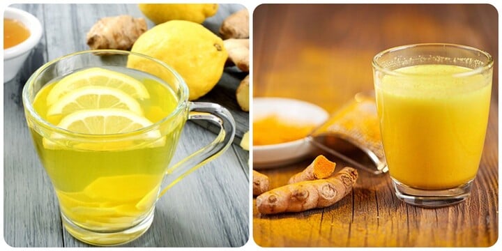 Nước chanh gừng và nghệ rất tốt cho sức khoẻ.