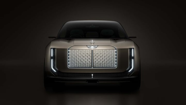Họa tiết kim cương tạo nên vẻ đẹp sang trọng cùng logo mới của Bentley.