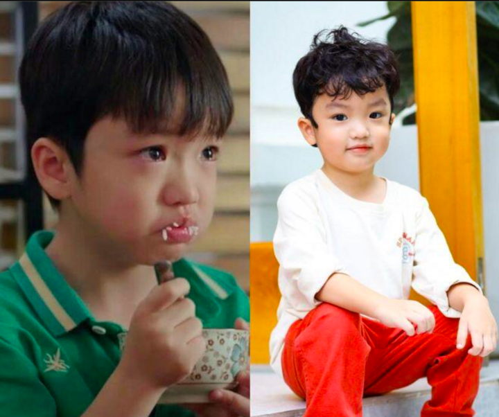 Dù mới 6 tuổi nhưng Khôi Nguyên bộc lộ khả năng diễn xuất tự nhiên và chuyên nghiệp.