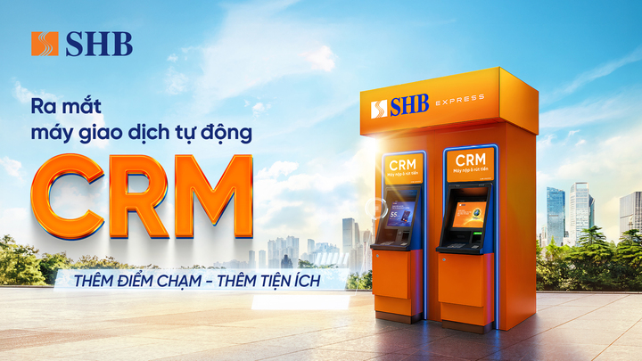 Máy CRM SHB - Thêm “Điểm chạm”, thêm “Tiện ích”.