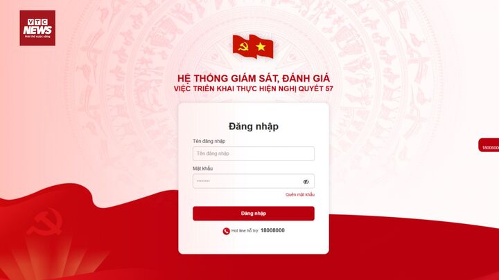 Nền tảng số triển khai Nghị quyết 57: Giám sát nhiệm vụ theo thời gian thực