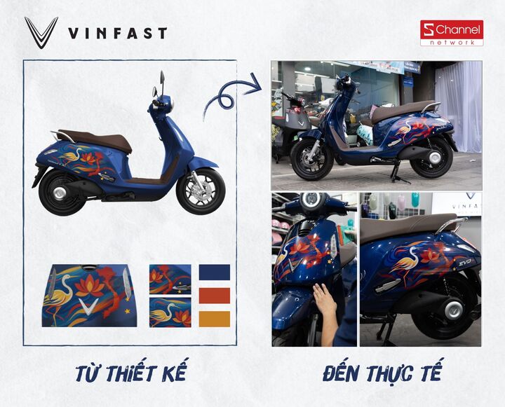 Ảnh thiết kế và thực tế của hai tác phẩm được trao giải Nhì cuộc thi “Bản sắc Việt”
