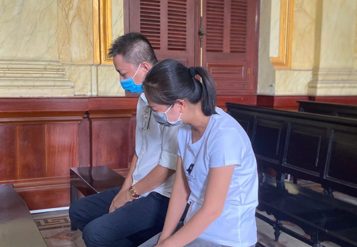 Nữ Chủ quán Spa Tây Sơn Phan Thị Thúy tại phiên tòa.