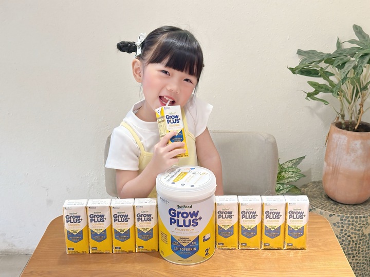Sữa công thức Nutifood GrowPLUS+ Colostrum Lactoferrin giúp tăng hiệu quả đề kháng cho trẻ