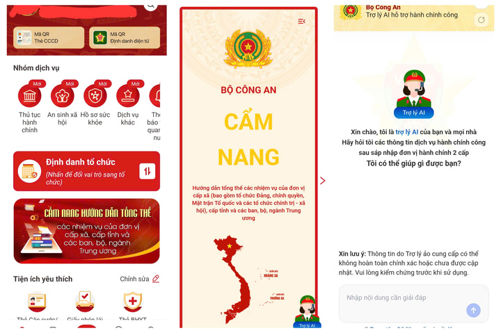 Tra cứu xã, phường mới nhờ trợ lý ảo trên VNeID