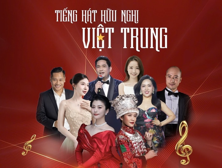 Dàn nghệ sĩ quy tụ trong Chương trình giao lưu nghệ thuật "Tiếng hát hữu nghị Việt – Trung 2025".