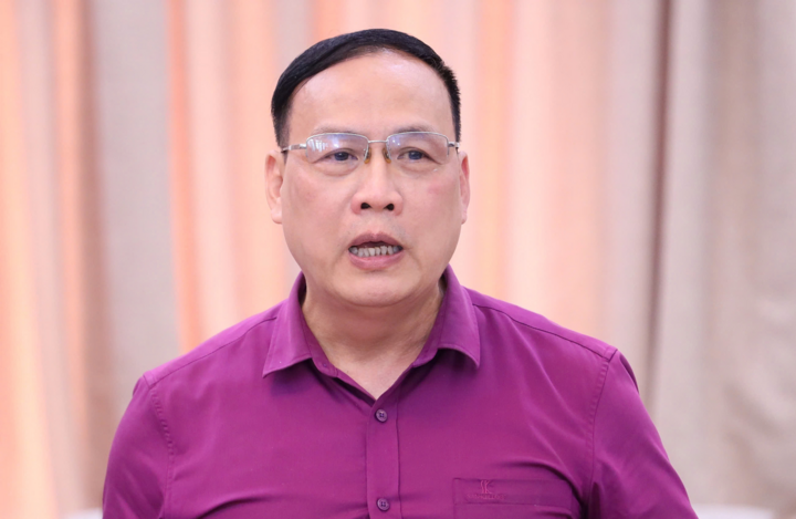 GS.TSKH Nguyễn Đình Đức, Chủ tịch Hội đồng trường Đại học Công nghệ, Đại học Quốc gia Hà Nội. (Ảnh: Trần Hiệp)