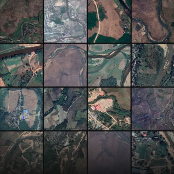 Ảnh vệ tinh của một số khu phức hợp nghi là trung tâm lừa đảo. (Ảnh: Google Earth)