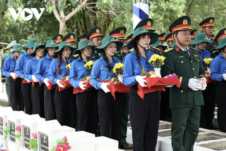 Lễ viếng, truy điệu, an táng 81 hài cốt liệt sỹ tại An Giang.