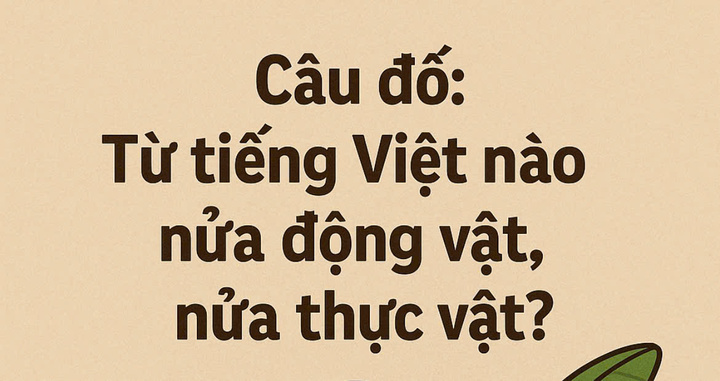 តើពាក្យវៀតណាមមួយណាជាសត្វពាក់កណ្តាល រុក្ខជាតិពាក់កណ្តាល?