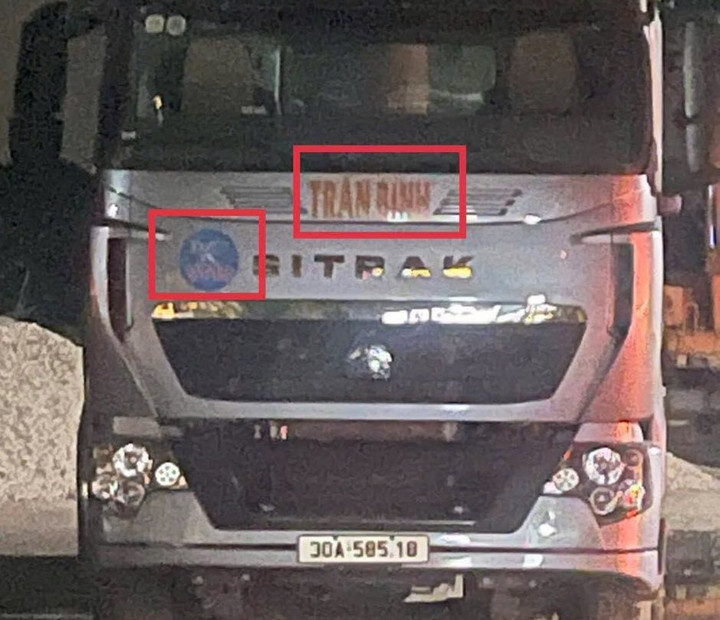 Trang facebook cá nhân đối tượng đăng tải một số hình ảnh phương tiện vận tải đã sử dụng logo được mình "bao luật". (Ảnh: Công an tỉnh Phú Thọ)