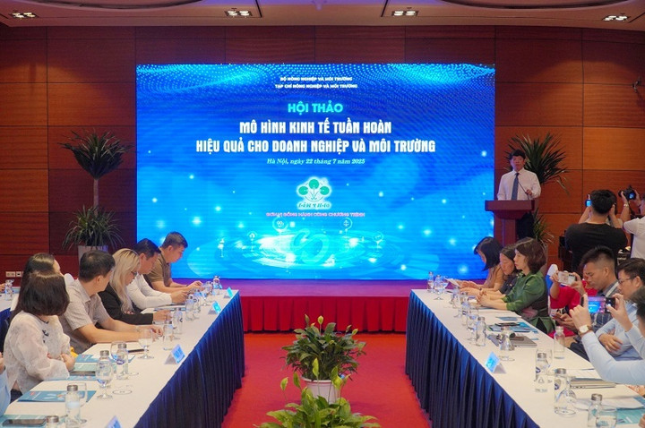 Hội thảo “Mô hình kinh tế tuần hoàn: Hiệu quả cho Doanh nghiệp và Môi trường” do Tạp chí Nông Nông nghiệp và Môi trường tổ chức.