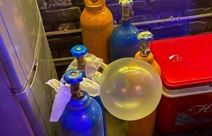 Bóng cười - loại bóng chứa khí Nitrous Oxide (N₂O) được sử dụng phổ biến tại các quán bar, karaoke nhằm tạo cảm giác hưng phấn tức thì. (Ảnh minh hoạ)