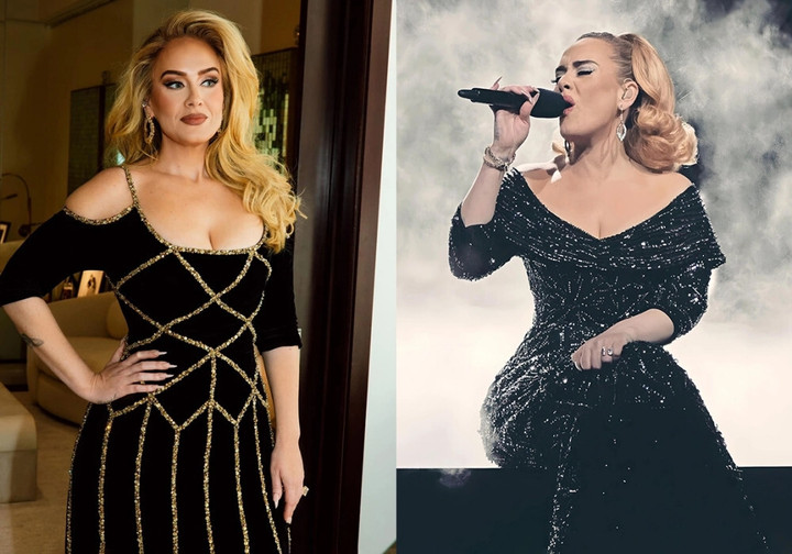 Ca sĩ Adele trong trang phục thiết kế của Công Trí