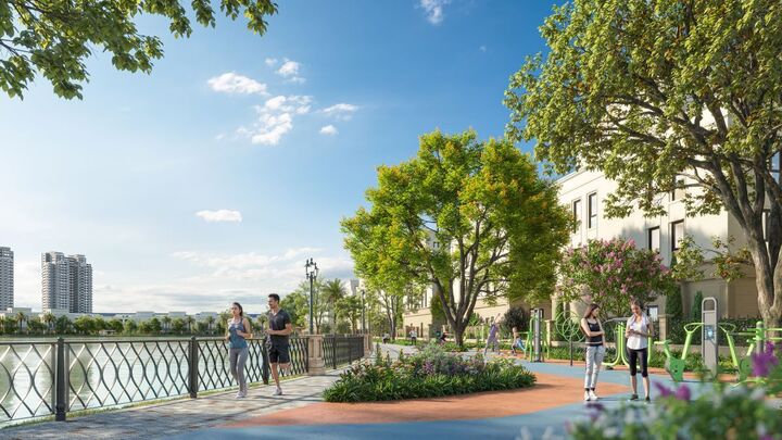 Vinhomes Green City sở hữu 5 công viên chủ đề, chăm sóc sức khỏe thể chất và tinh thần cho cư dân.
