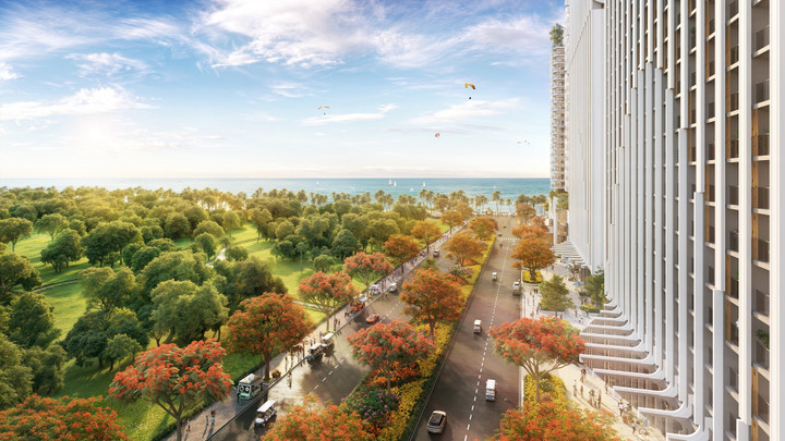 Dự án sở hữu tọa độ “kim cương” trước biển - sau phố.