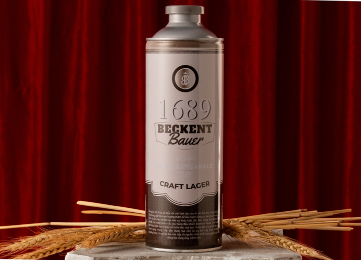 Phiên bản bình thiếc Craft Lager 1 lít độc bản của thương hiệu 1689 BECKENT BAUER.