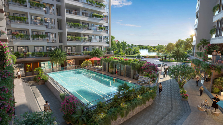 Phối cảnh các tiện ích nội khu của dự án Eco Riverside.