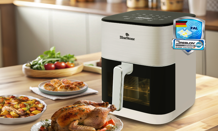 Nồi chiên không dầu BlueStone thiết kế hiện đại, đa nhiệm.