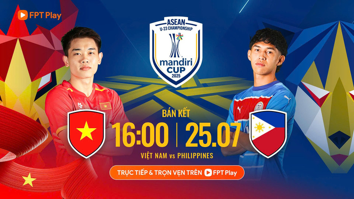 Trận đấu giữa U23 Việt Nam và U23 Philippines được phát sóng trực tiếp trên FPT Play.