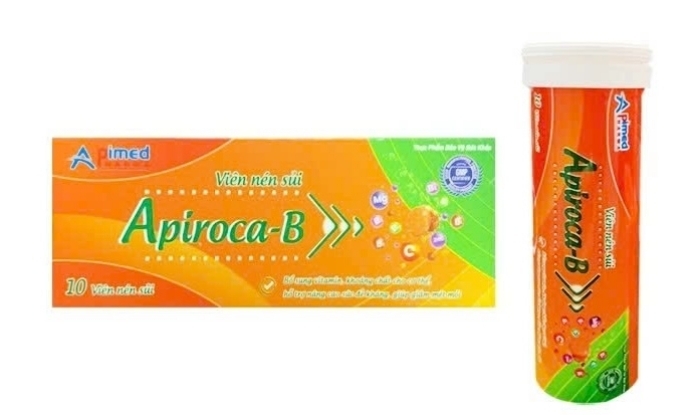 Nhãn thực phẩm bảo vệ sức khỏe Apiroca-B. (Ảnh: Chụp màn hình)