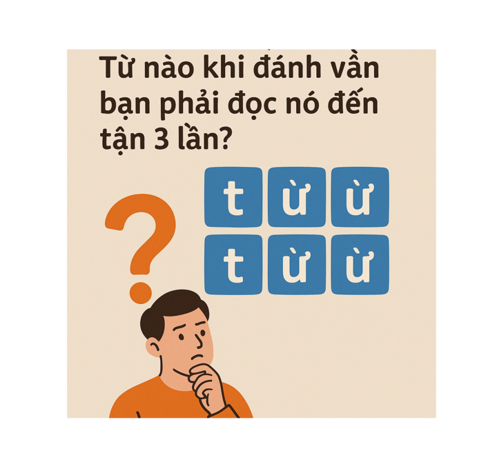 Từ nào khi đánh vần bạn phải đọc nó đến tận 3 lần? (Ảnh minh họa)