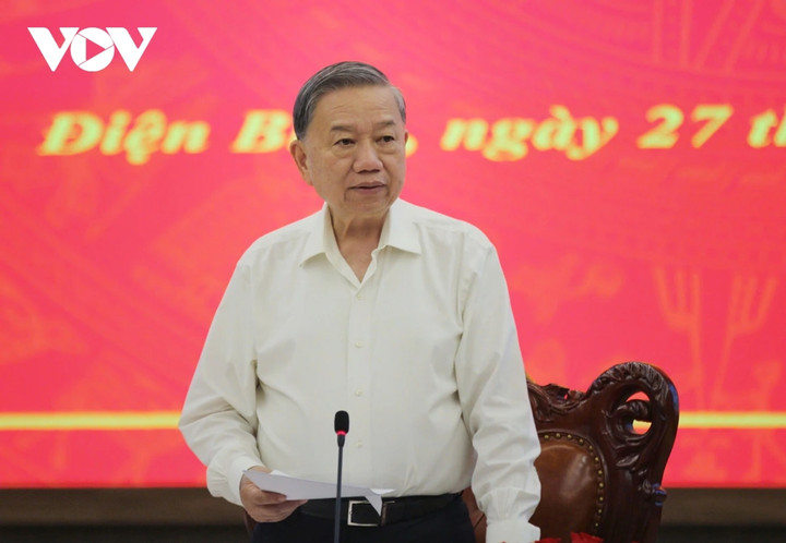 Tổng Bí thư Tô Lâm chỉ đạo tại buổi làm việc với Ban chấp hành Đảng bộ tỉnh Điện Biên.