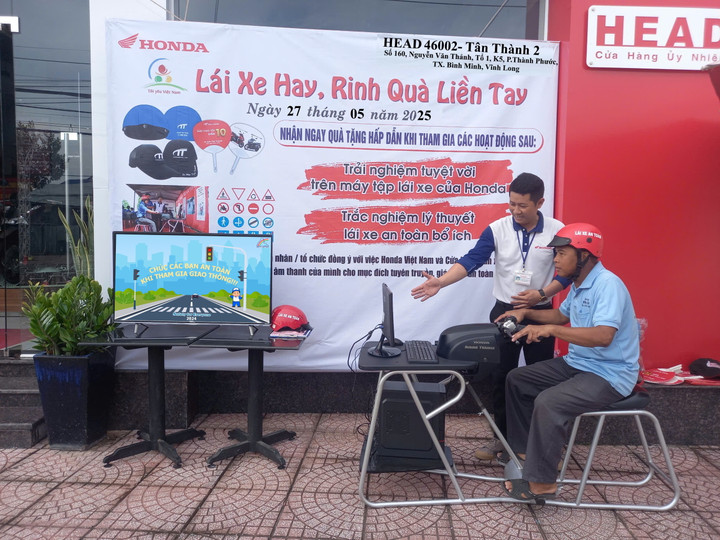 HEAD Tân Thành 2 (Vĩnh Long) xuất sắc trong hoạt động đào tạo ATGT quý II/2025.