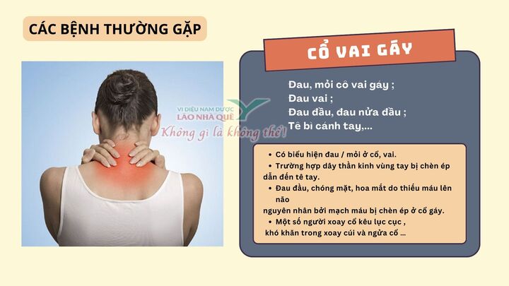 Dấu hiệu đau cổ vai gáy - Lão Nhà Quê.