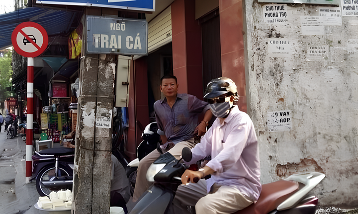 Ngõ Trại Cá trên phố Trương Định từng là điểm bán buôn cá lớn ở Hà Nội. (Ảnh: BatdongsanHN)