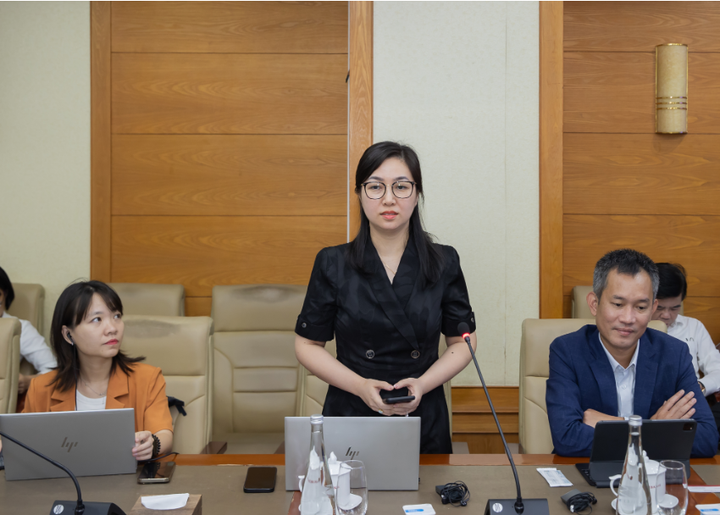 Bà Trương Hạnh Linh - Phó Tổng Giám đốc Công ty KPMG - phát biểu.