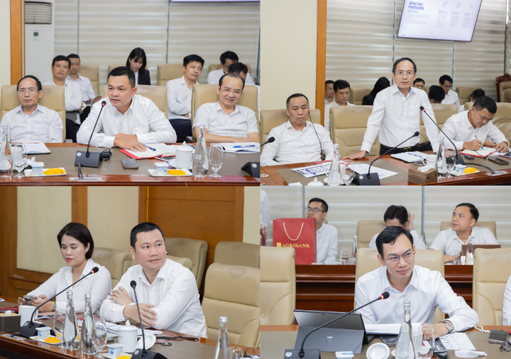 Lãnh đạo các đơn vị chủ chốt của Agribank chia sẻ và lắng nghe tư vấn từ các chuyên gia quốc tế.