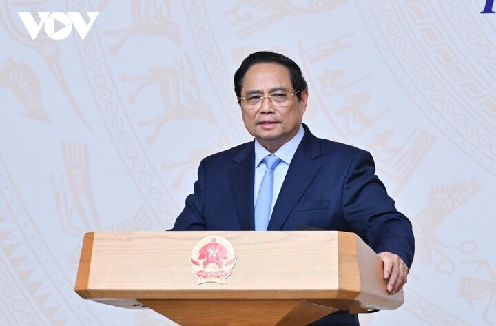 Thủ tướng Phạm Minh Chính phát biểu tại hội nghị.