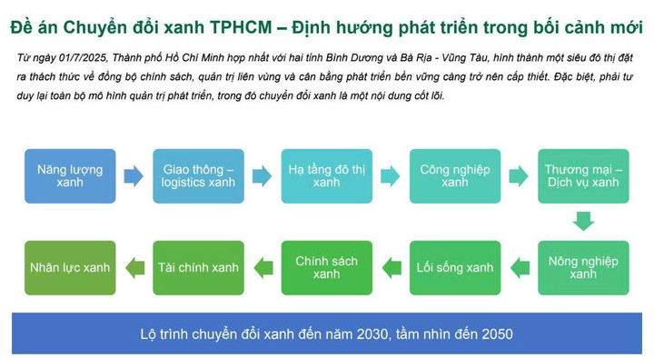 Các trụ cột ưu tiên chuyển đổi của TP.HCM. (Nguồn: Viện Nghiên cứu phát triển)