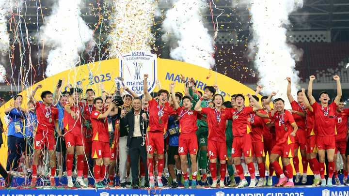 U23 Việt Nam giành chức vô địch giải U23 Đông Nam Á 2025.
