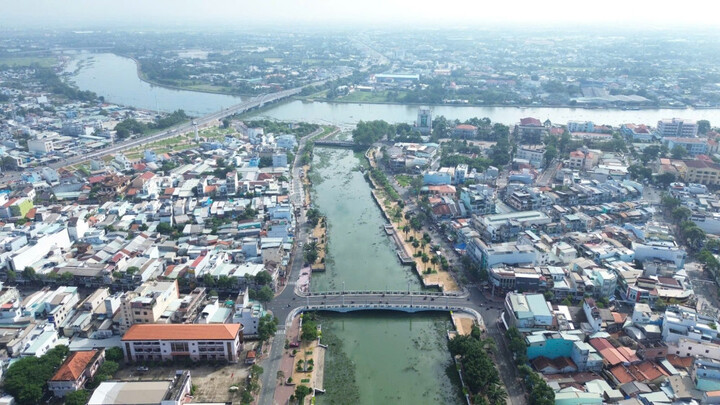 Một góc tỉnh Tây Ninh nhìn trên cao.