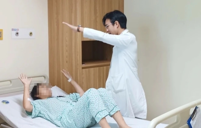 Người bệnh phục hồi sau một tuần điều trị. (Ảnh: BVCC)