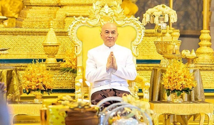 Quốc vương Campuchia Norodom Sihamoni. (Ảnh: Khmer Times)