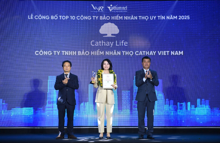 Cathay Life đạt danh hiệu ‘Top 10 công ty bảo hiểm nhân thọ uy tín’ năm 2025 - 2