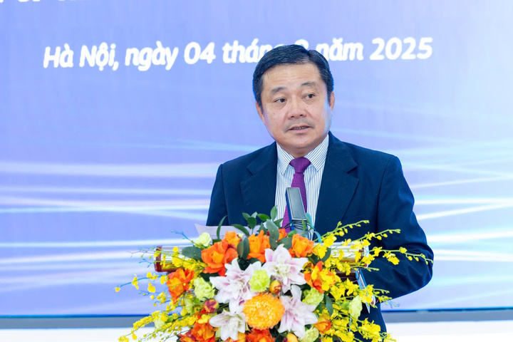 M. Huynh Quang Liem, directeur général du groupe VNPT, s'exprimant lors de l'événement. (Photo : VNPT)