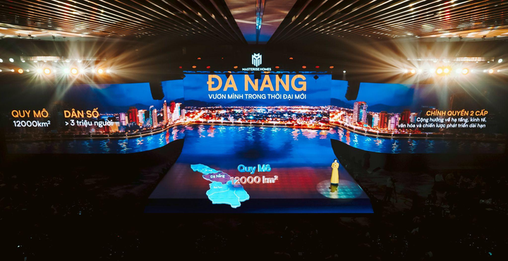 Không gian nghệ thuật đầy cảm hứng của sự kiện “Sóng đôi giao hòa” dự án Masteri Rivera Danang ngày 2/8 vừa qua.