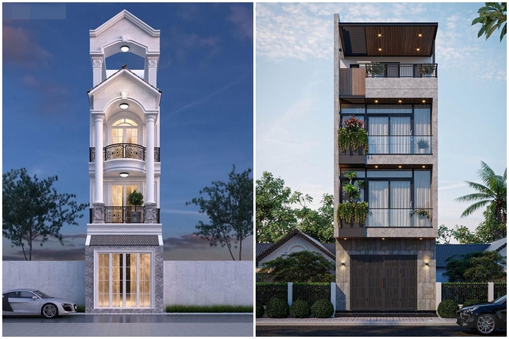 Mẫu nhà phố 4 tầng hiện đại, phổ biến nhất hiện nay