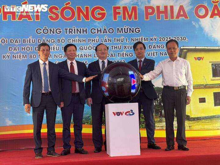 Trạm phát sóng FM Phia Oắc là công trình chào mừng Đại hội đại biểu Đảng bộ Chính phủ lần thứ I, nhiệm kỳ 2025-2030.
