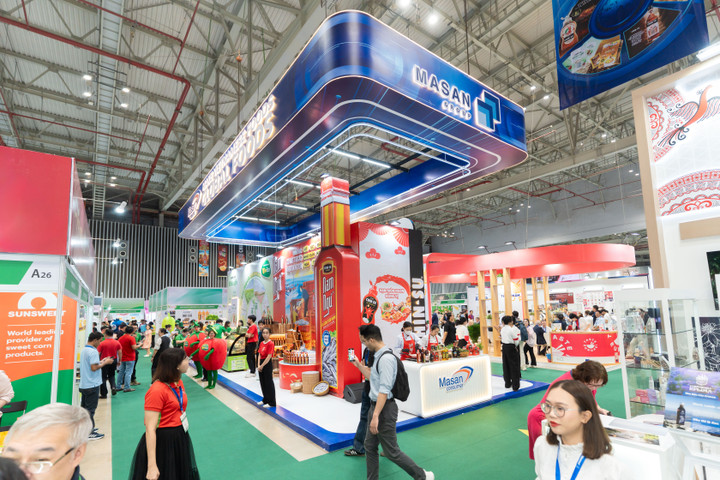 Không gian triển lãm và trải nghiệm của Masan tại Vietfood & Beverage Propack 2025.