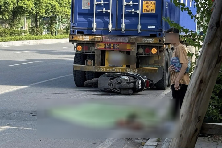 Hiện trường vụ tai nạn.