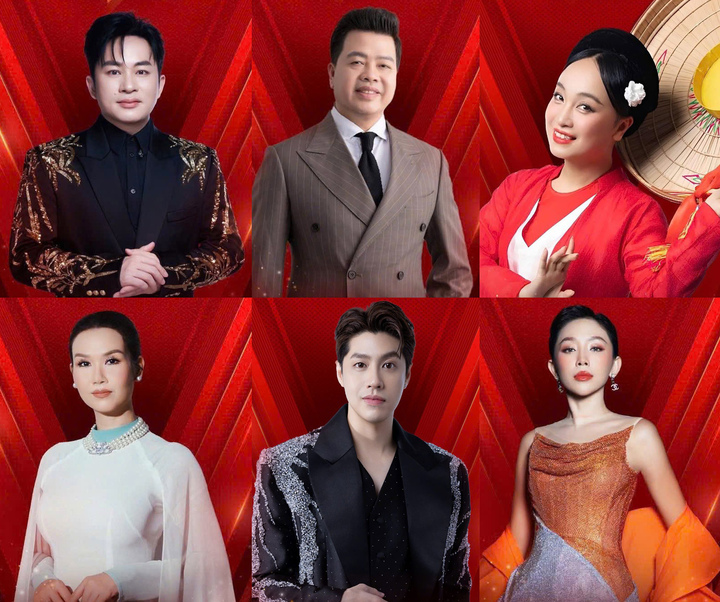Dàn nghệ sĩ nổi tiếng tham gia chương trình.
