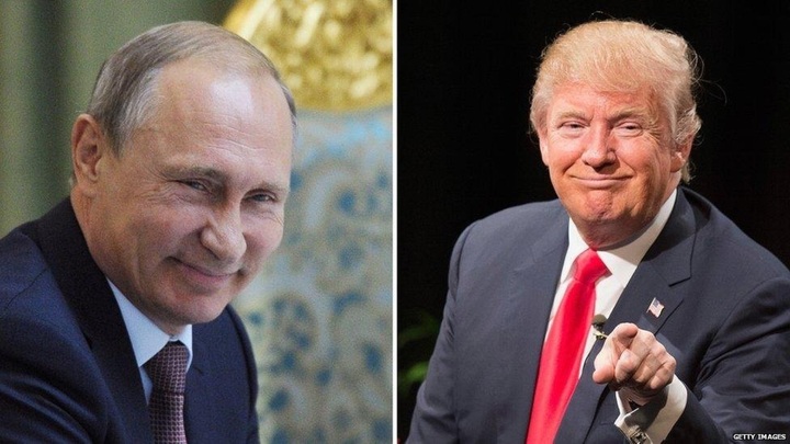 Tổng thống Nga Putin và Tổng thống Mỹ Donald Trump.