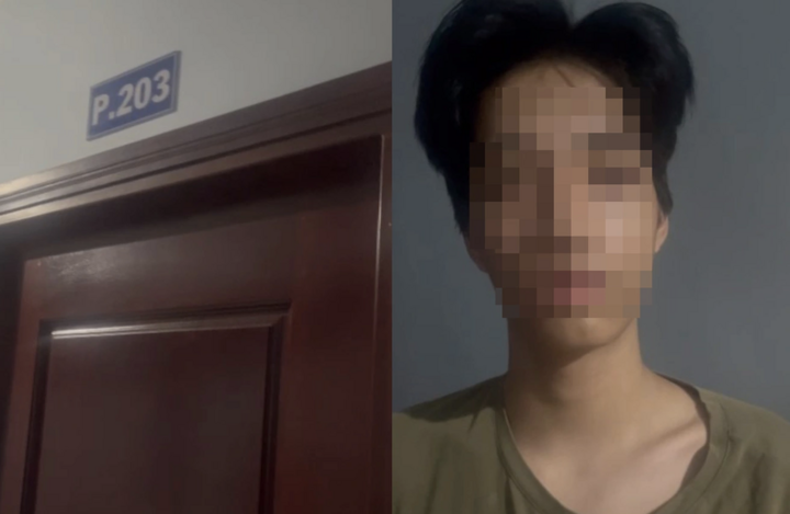 Một nạn nhân bị bắt cóc online vừa được Công an TP.HCM giải cứu. (Ảnh: Thuận Thiên)