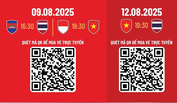Người hâm mộ có thể mua vé qua QR Code.